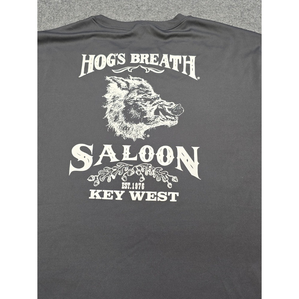 Hog's Breath Saloon Key West FL Shirt Sport-Tek Moisture Wicking Gray Men's XL